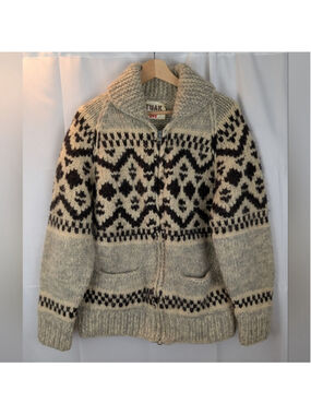 TUAK brand Cowichan sweater size L(by measurements )VGUC